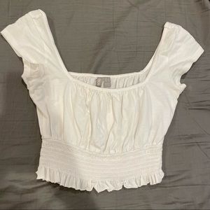 ASOS cropped white top